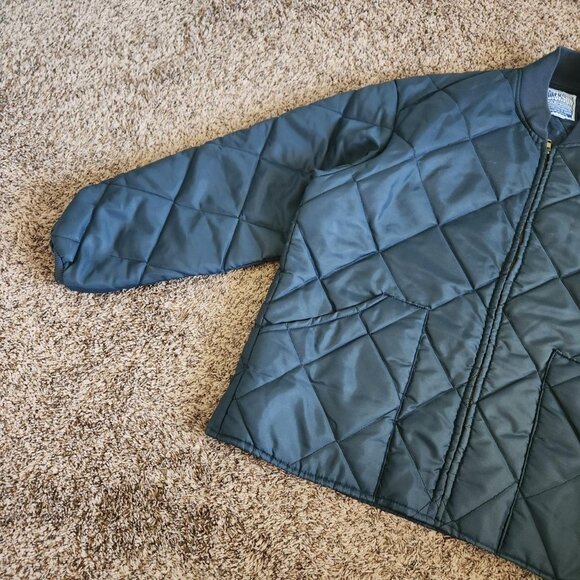 Quilted Bomber Jacket Vintage Dickson Outdoor USA Retro Sportswear Workwear - Picture 5 of 8